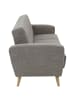 58 aufm Kessel SOFA 3-Sitzer mit Bettfunktion Kazdoia Flachgewebe grau