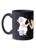 Mr. & Mrs. Panda Trinkbecher Saxophon Liebe mit Spruch in Schwarz