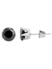 Adeliás Damen Ohrringe – Ohrstecker aus Edelstahl mit Zirkonia in silber