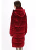 myMo at night Women Coat in burgundy
