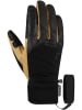 Reusch Fingerhandschuhe Fingerhandschuhe Lleon R-TEX® XT Touchscreen kompatibel warm, wasserdicht und atmungsaktiv in 7490 black / camel