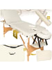 tectake 3 Zonen Massageliege-Set Daniel 210 x 95 x 84 cm, beige