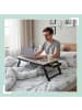 relaxdays Laptoptisch in Grau/ Schwarz