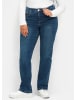 sheego Gerade Jeans in dark blue denim