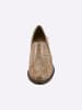 Andrea Conti Kurzstiefelette in snake-camel