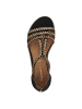 Tamaris Sandale in BLACK/GOLD