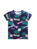 Walkiddy T-Shirt Colorful Dragonflies in Dark Blue