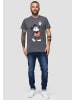 Re:Covered T-Shirt Disney Mickey Peace Pose in Grey