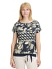 Betty Barclay Basic Shirt mit Schleifenknoten in Dark Blue/Green