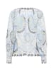 Mos Mosh Bluse MMWylde Orchid in ecru indigo - 0001