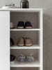 KADIMA DESIGN Schuhschrank FULDA: 20 Paar Schuhe, moderne Ablagefächer, Schiebetüren in Weiß