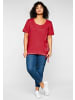sheego T-Shirt in mohnrot