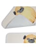 Mr. & Mrs. Panda Badteppich Mops ohne Spruch in Weiß