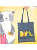 Mr. & Mrs. Panda Tasche Raupe Schmetterling ohne Spruch in Indigo Blue