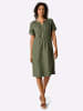 creation L Sommerkleid in khaki-meliert