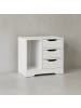 KADIMA DESIGN Nachtkonsole WL5.708 49x50x30 cm Matt 3 Schubladen 1 Ablagefach,