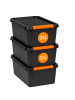 SmartStore 3er-Set Aufbewahrungsbox Pro Schwarz 31L