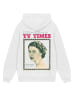 F4NT4STIC Hoodie TV Times Queen Elizabeth II 1957 Cover in off-white