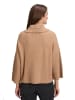 BETTY & CO Strickpullover mit Kragen in Camel Melange