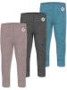 Normani Outdoor Sports 3er Pack Baby Merino Hose Unterhose „Tutira“ in Blau/Anthrazit/Rosa