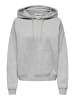 ONLY Kapuzenpullover in Light Grey Melange