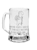 Mr. & Mrs. Panda Bierkrug Schildkröte Wanderer mit Spruch in Transparent