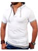 RESLAD T-Shirt basic San Diego in weiß-grau