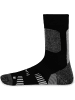 normani 2 Merino Trekking Socken mit Frotteesohle in Schwarz