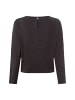 OPUS Langarmshirt Siglam in schwarz silber
