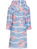 Playshoes Fleece-Bademantel Krebs in Blau/Pink