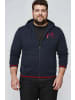 Men Plus Sweatjacke in navy blau