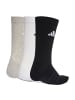 adidas Socken 3er Pack in Schwarz/Grau/Weiß