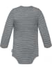 Normani Outdoor Sports Baby Merino Body Langarm Auckland in Grau gestreift