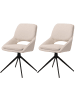 MCW 2er-Set Esszimmerstuhl N73, Creme