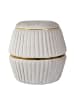 Kayoom Hocker Doric 225 in taupe - gold