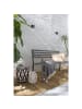 home24 home24 Gartenbank Silber - Stahl pulverbeschichtet - 128 x 81 x 56 cm in Anthrazit