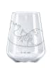 Mr. & Mrs. Panda Glas für Rotwein Robbe Liegen ohne Spruch in Transparent
