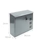 relaxdays Briefkasten in Silber - (B)34,5 x (H)33 x (T)10,5 cm
