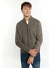 MO Herren Cardigan in Hellgrau Melange