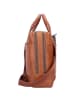 Plevier Rock Flint Aktentasche RFID Schutz Leder 41 cm Laptopfach cognac