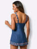 WITT WEIDEN Tankini-Top in jeansblau-orange-bedruckt