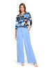 Betty Barclay Printshirt mit Seitenschlitzen in Dunkelblau/Blau