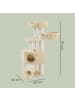 Feandrea Katzenbaum Clawfy in Beige - (B)50 x (H)141 x (T)50 cm