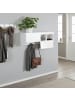 relaxdays Wandgarderobe in Weiß – (B)78 x (H)30 x (T)20 cm