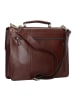 Leonhard Heyden Cambridge Aktentasche Leder 38 cm Laptopfach in rotbraun