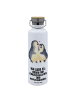 Mr. & Mrs. Panda Trinkflasche Pinguine Einschlafen mit Spruch in Weiß