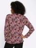 Sieh an! Langarm-Shirt in bordeaux-mauve-bedruckt