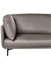 Beliani 3-Sitzer Sofa REVSNES in Braun/Schwarz - (W) 242 x (H) 86 x (L) 81 cm