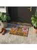 relaxdays Fußmatte "Home Sweet Home" in Bunt - 60 x 40 cm