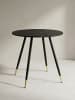 KADIMA DESIGN Esszimmertisch 75x75x76 cm Marmor-Optik Esstisch Modern in Schwarz